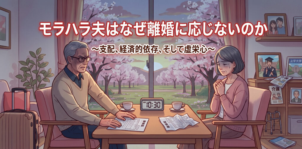 モラハラ夫はなぜ離婚に応じないのか?