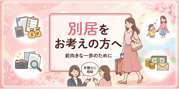 別居をお考えの方へ
